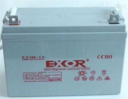 EXOR埃索蓄电池12V200AH钢厂