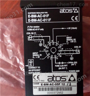 ATOS阿托斯E-BM-AC放大器选用功能及控制器