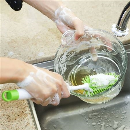 科安硅胶奶瓶刷 神器奶瓶清洗清洁刷套装长柄刷子定制