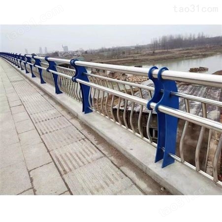山西高架桥梁防撞护栏厂家定做太原快速路两侧桥梁护栏金属梁柱式