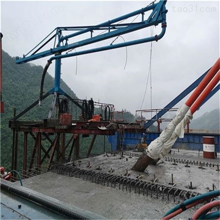 南京市栖霞区 鸣瑞管业15米手动框架布料机 混凝土布料机15米手动布料机 15米布料机