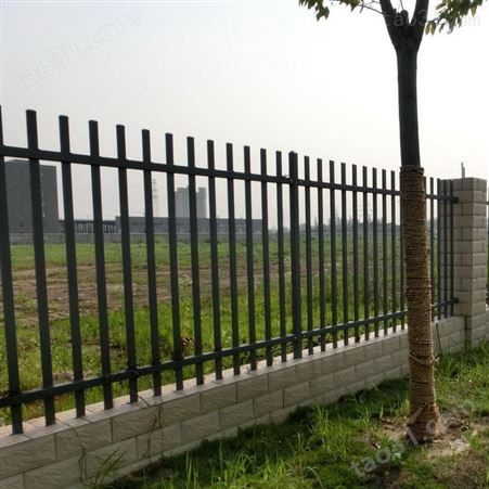 【冀林】旅游景区锌钢围墙护栏 铁艺围栏 工厂厂区黑色栏杆