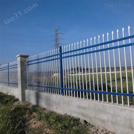 【冀林】哈尔滨锌钢围墙护栏 小区工厂围墙栏杆 铁艺栅栏现货