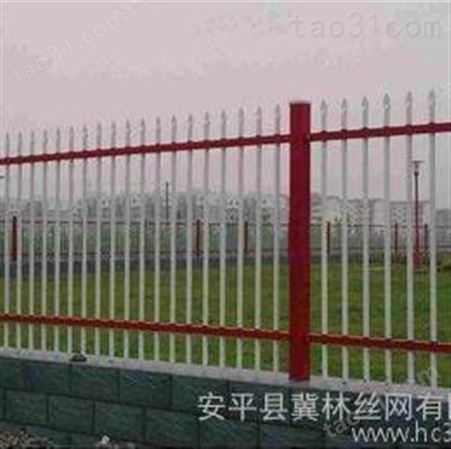冀林厂家生产 济宁锌钢围栏 围墙护栏 锌钢草坪护栏 锌钢隔离栅