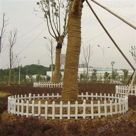 【冀林】污水处理池围栏 pvc塑钢护栏 pvc草坪护栏 草坪围栏定制
