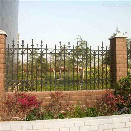 厂家生产 铁艺锌钢护栏 合肥围墙防护围栏 铁艺护栏报价 规格可定做