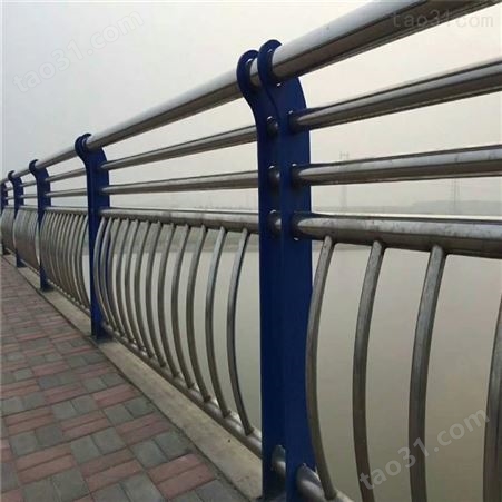陕西延安304不锈钢复合管桥梁护栏河道桥梁临边护栏生产厂家