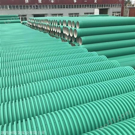 青海波纹管厂家 国标SN8HDPE双壁波纹管是生产厂家