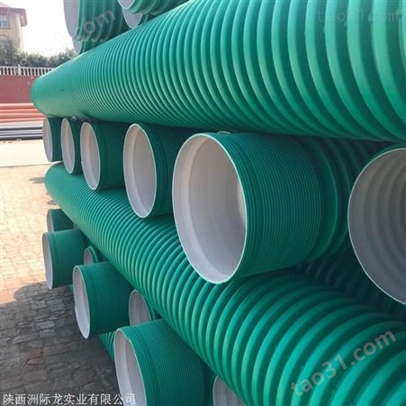 青海波纹管厂家 国标SN8HDPE双壁波纹管是生产厂家
