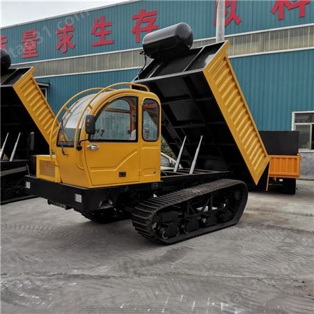 YY-JKL-AD1027 载重10吨钢制履带运输车 实心组合承重轮底盘车