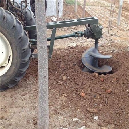 雷创 悬挂式拖拉机挖坑机 农用大棚植树施肥打坑机