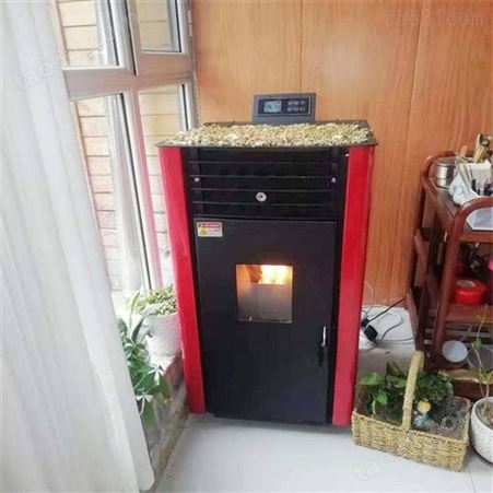 厂家旺季销售生物质颗粒采暖炉 家用室内风暖壁炉