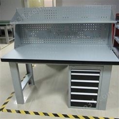 供应挂板工作台 复合板带挂板可调节 东莞标准1.2米工作台