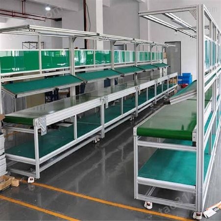 铝型材非标生产车间流水线防静电工作台  生产线工作桌可移动