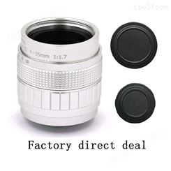Fujian 35mm F/1.7 CCTV lens Silvery Factory direct deal 3517Lens