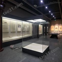 全景低反玻璃展柜 博物馆文物展示独立柜 深圳展柜制作厂家