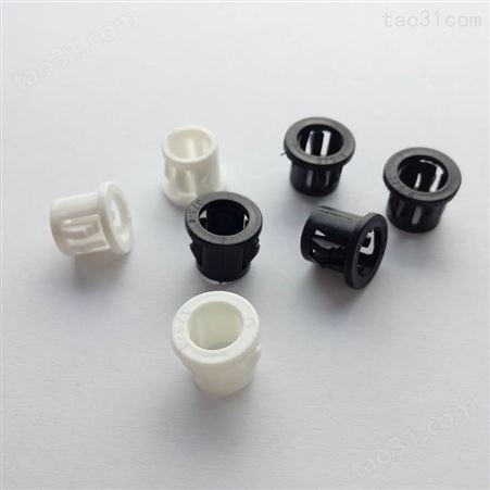 龙三塑胶厂供应375-4扣式护线套 通孔环保黑色白色透明