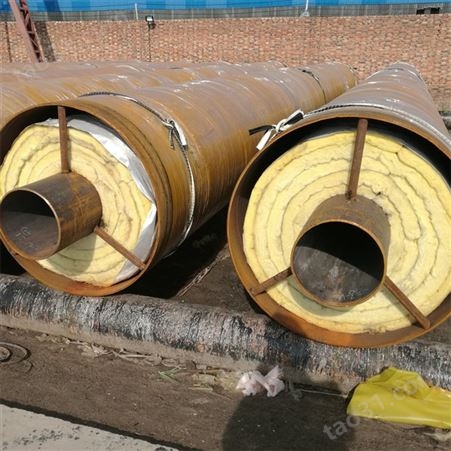 小区供暖 钢套钢预制直埋蒸汽保温钢管 支持全国施工